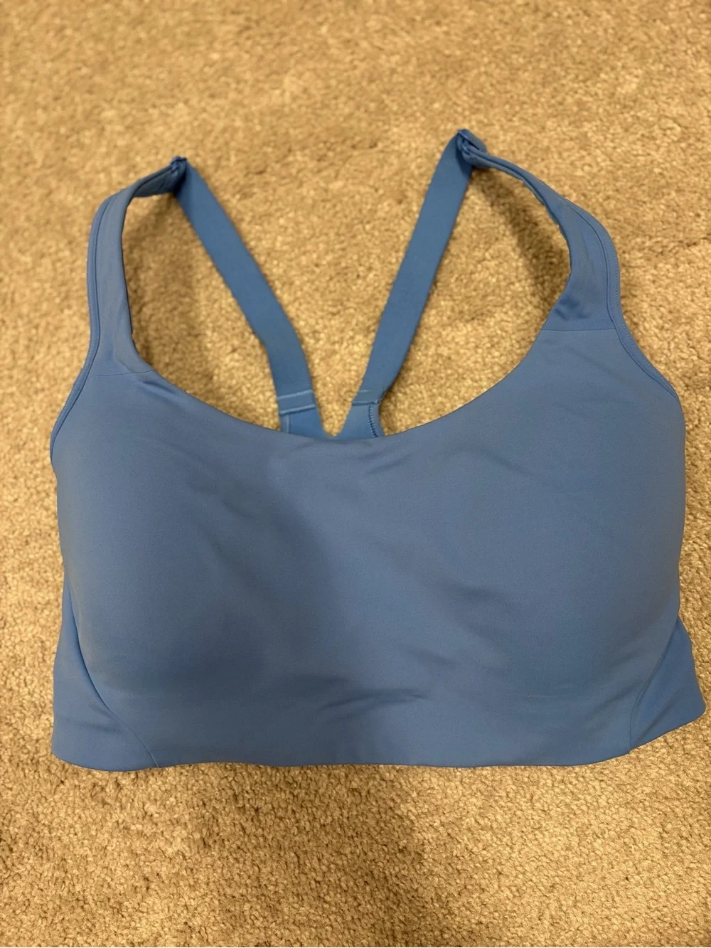 Bundles of 2: Lululemon Blue Sports Bra (34ddd) with Neon Yellow Top (size 4)